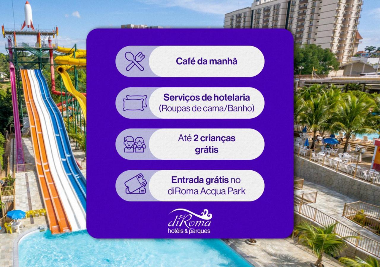 Hotel Piazza Diroma Incluso O Acesso Ao Acqua Park Todos Os Dias, Exceto No Dia Do Check-Out Caldas Novas Exterior foto